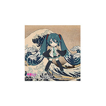 Hatsune Miku x Katsushika Hokusai iXima Sticker The Great Wave off Kanagawa (Chibi Character)