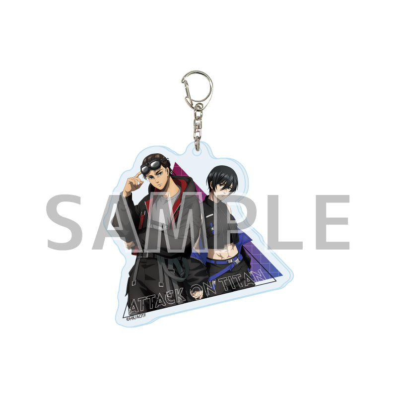 Attack on Titan: The Final Season - Eren & Mikasa (Cyberpunk Ver.) Acrylic Key Chain