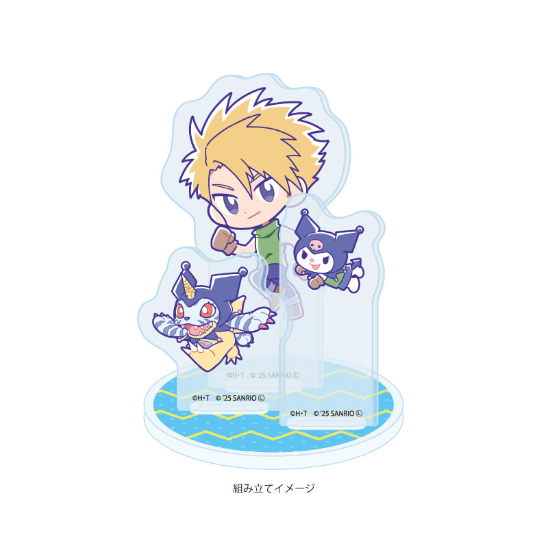 Digimon Adventure x Sanrio - Yamato & Gabumon x Kuromi Acrylic Stand Plate