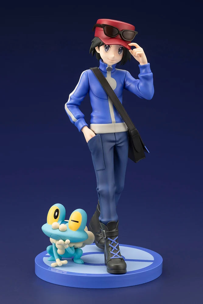 Pokemon - Calem with Froakie 1/8 ARTFX J Figure by Kotobukiya