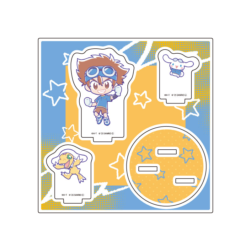 Digimon Adventure x Sanrio - Taichi & Agumon x Cinnamoroll Acrylic Stand Plate