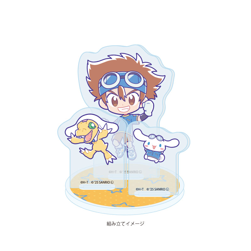 Digimon Adventure x Sanrio - Taichi & Agumon x Cinnamoroll Acrylic Stand Plate