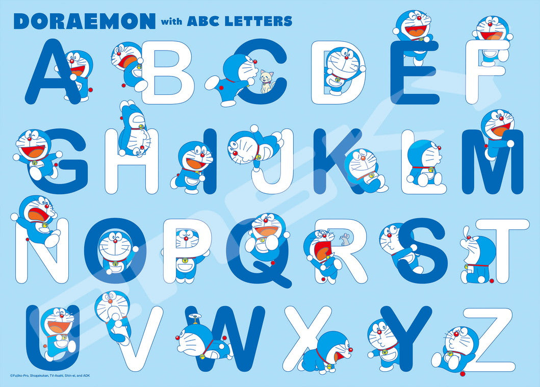 Doraemon and the Alphabet 300 Large Piece Jigsaw Puzzle by Ensky