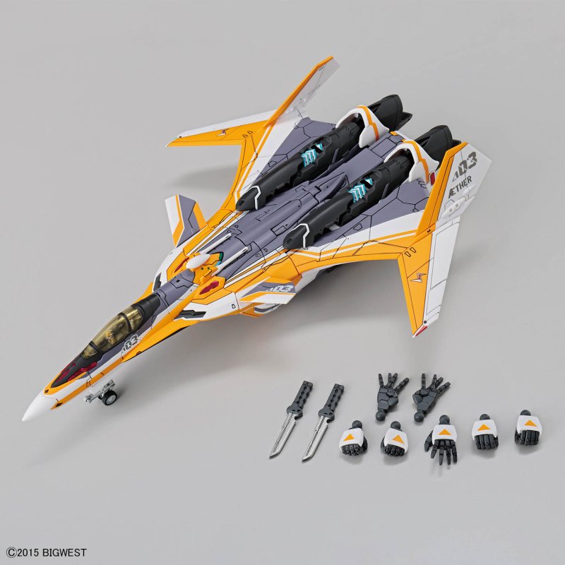 Macross Delta - VF-31E Siegfried (Chuck Mustang Use) Deluxe Set HG 1/100 by Bandai