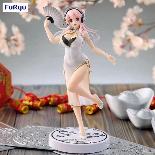 Trio-Try-iT Super Sonico - White China Dress Ver. Figure by FuRyu