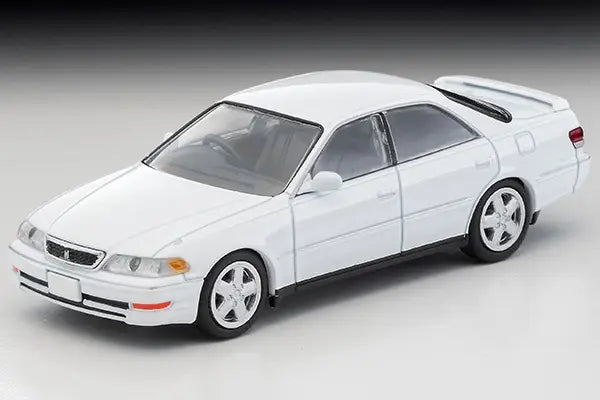 1/64 Toyota Mark II 2.5 Tourer V (White, 1998) - Limited Vintage NEO TLV-N299a by Tomica