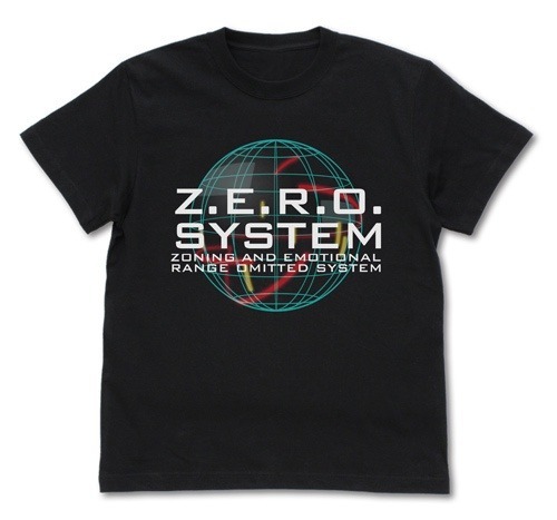 gundam-w-zero-system-t-shirt-black-l-size