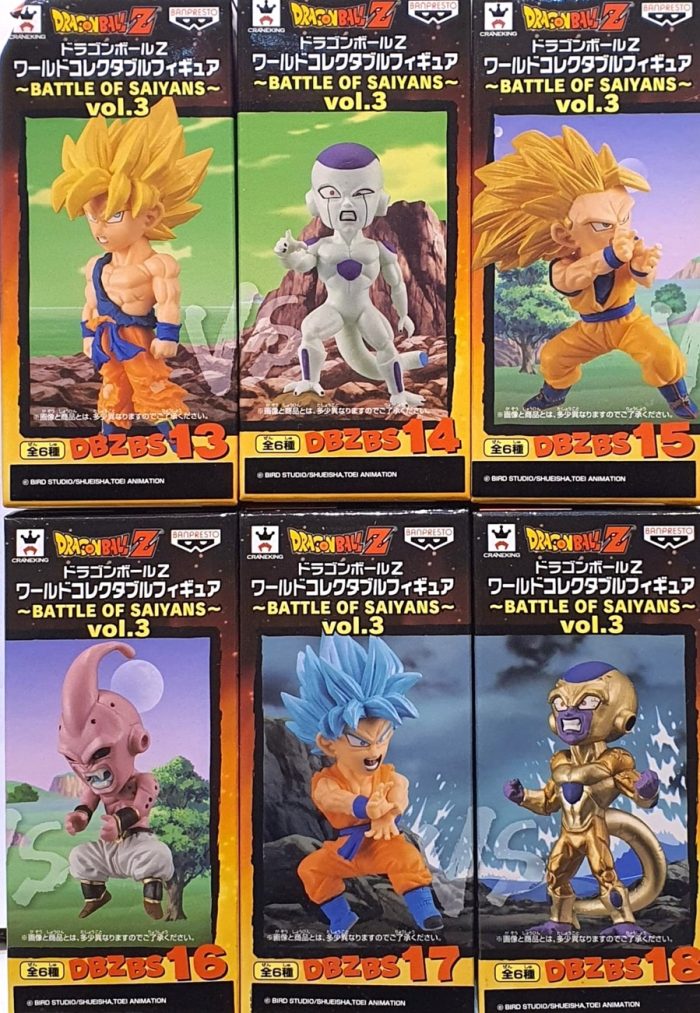WCF Dragon Ball Z Battle of Saiyans Vol.3 – Complete Set of 6